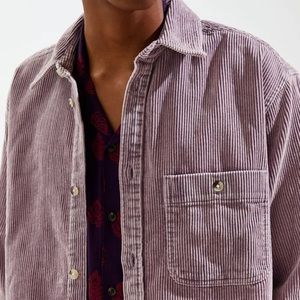 *SOLD* UO Big Corduroy Work Shirt in Lavender